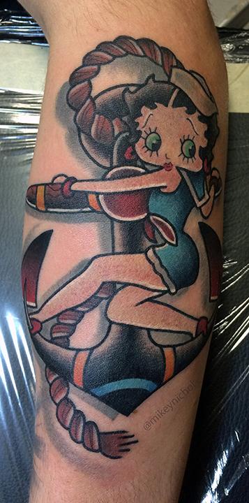 Tattoos - Betty Boop Tattoo - 99030